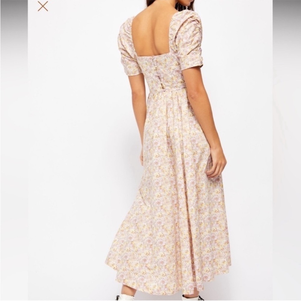 Free People She’s a Dream Midi Dress Powder Combo cotton size 6 - Picture 4 of 16